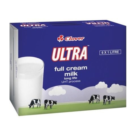 Clover Ultra Mel Long Life Milk 6 x 1L