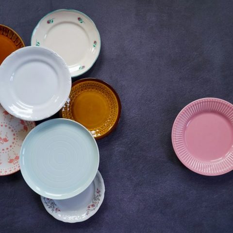 Plate Solid Colour x 2